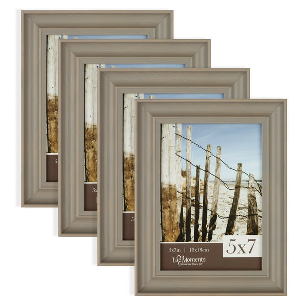 Life's Moment Cottage Garden 5x7 Wood Grain Frame with Easel Back and Wall Hanger 